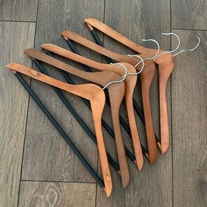 Set of 5 Wood Hangers